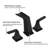 PROOX 8 in. Widespread 2-Handle Waterfall Spout Bathroom Faucet with Pop-Up Assembly - 4 of 4