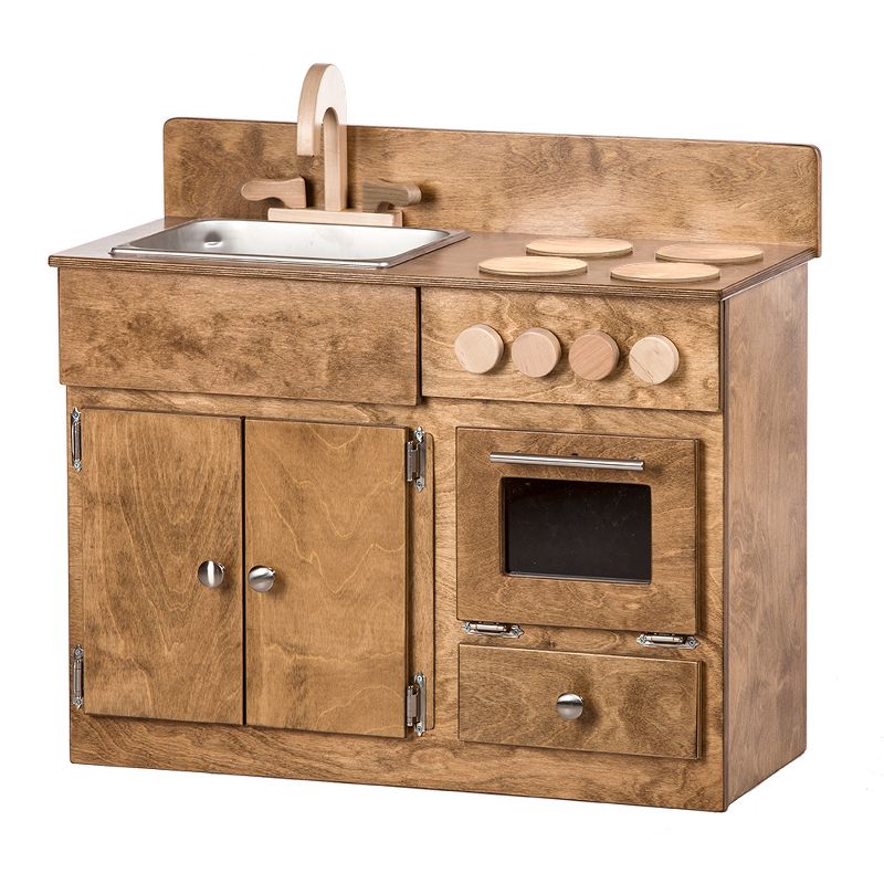 Remley Kids Wooden Play Kitchen Set Sink Oven Stove - Ships Assembled, 1 of 9