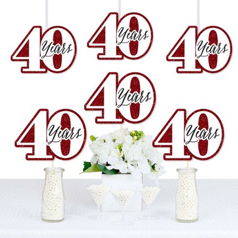 Big Dot Of Happiness We Still Do 40th Wedding Anniversary Decorations Diy Anniversary Party Essentials Set Of 20 Target