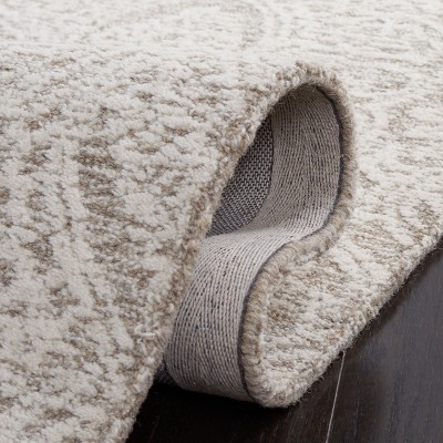 Natural Ivory Hand-Tufted Wool Round Area Rug