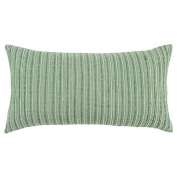 14"x26" Oversized Solid Striped Poly Filled Lumbar Throw Pillow - Rizzy Home