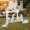 Sandinrayli Outdoor Lighted Nativity Set with 20 LED Lights, Holiday Yard Lawn Garden Decoration - 2 of 4