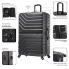 InUSA Aurum Lightweight Hardside Extra Large Spinner Luggage - Black - 3 of 4