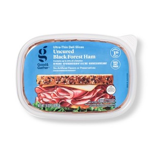 Uncured Black Forest Ham Ultra-Thin Deli Slices - 16oz - Good & Gather™ - 1 of 3