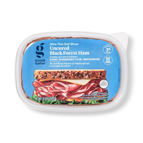 Uncured Black Forest Ham Ultra-Thin Deli Slices - 16oz - Good & Gather™ - image 1 of 3