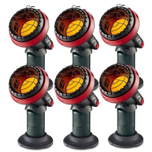 Mr. Heater 3800 BTU Portable Little Buddy Propane Emergency Heater with Push Start Button for Indoor and Outdoor Use, (6 Pack) - 1 of 4