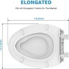 Toilet Seats Elongated,Extra Long Toilet Seat,Built-In Potty Training Seat for Toddlers, Easy Installation & Release with Hardware - 2 of 4