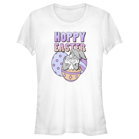 Juniors Womens Looney Tunes Bugs Bunny Hoppy Easter T-shirt : Target
