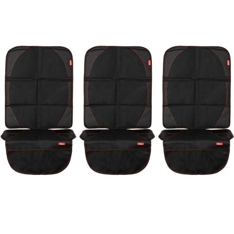Diono Ultra Mat 3-Pack, Back Seat Upholstery Protection from Child Car Seats and Pets, Black, 2 of 10