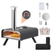 Portable Pizza Oven Outdoor, 12" Wood Pellet Pizza Ovens with Pizza Stone & Storage Bag & Pizza Peel, Stainless Steel Pizza Maker Grill - 3 of 4