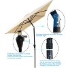 TiramisuBest 6x9ft Outdoor Patio Waterproof Umbrella with Crank & Push Button Tilt (without Flap) for Garden, Backyard, Pool, Market - Navy Blue - 4 of 4