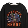 Boys' - Marvel - Guardian Of Your Heart Valentine Long Sleeve Graphic T-Shirt - 2 of 4