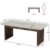 Tribesigns 70.8-Inch Wood Executive Desk - 3 of 4