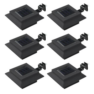 vidaXL Outdoor Solar Lamps 6 pcs LED Square 4.7" Black - 1 of 4