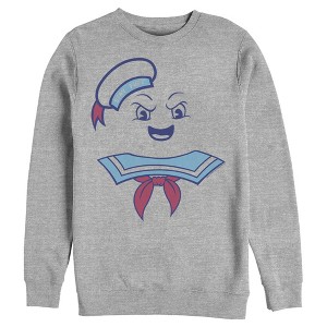 Men's Ghostbusters Stay Puft Marshmallow Man Face Sweatshirt - 1 of 4