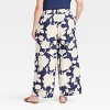 Women's High-Rise Wide Leg Linen Pull-On Pants - Ava & Viv™ - 2 of 3