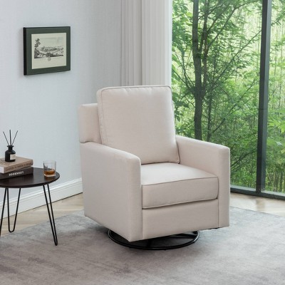 Swivel Glider Club Chair - WOVENBYRD