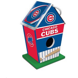MasterPieces Officially Licensed MLB Chicago Cubs outdoor wood birdhouse! - 1 of 3