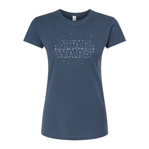 Women's - Star Wars - Constellation Logo Fitted Graphic T-Shirt - 1 of 2
