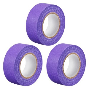 Unique Bargains Strong Adhesion No Sticky Residue DIY Crafts Masking Tapes 1" x 21 Yards 3 Pcs - 1 of 4