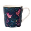 Sara Miller London India Hummingbird Mug - 12oz Fine China Coffee Cup with 22ct Gold Detail, Blue Collectible Drinkware - 3 of 4