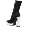 Rabha Contrasting Platform Detail Sock Boots - 3 of 4