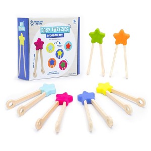Educational Insights Wooden Tweezers - 6pk - 1 of 4