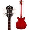 Guild Starfire I Bass Semi-Hollow Short Scale Double-Cut Left-Handed Bass Guitar Cherry Red - 4 of 4