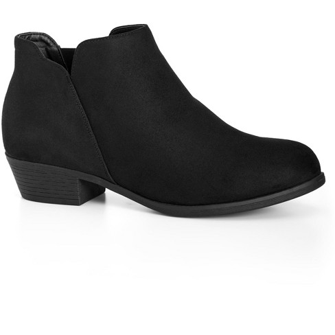 Women's Wide Fit Freisa Ankle Boot - Black | Cloudwalkers : Target