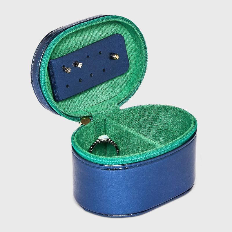 Small Pill Shaped Case Jewelry Box - A New Day™, 2 of 3