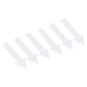 Unique Bargains Waterproof Removable Self-Adhesive Wall Marking Arrow Stickers 4 Inch White 120 Pcs - 1 of 4