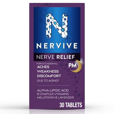 Nervive Nerve Relief Pm Tablets - 30ct : Target