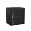 GlasFlength Decorative Storage Cabinets, Stylish and Functional Storage for Every Room, Bedroom, Living Room, Kitchen, Black,15.94”*12.01”*16.57" - 4 of 4