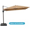 Crestlive Products 9x12FT Cantilever Umbrella UV30+ Outdoor 360 Degree Rotation Offset Umbrella 6 Heights Adjustable Patio Umbrella - 2 of 4