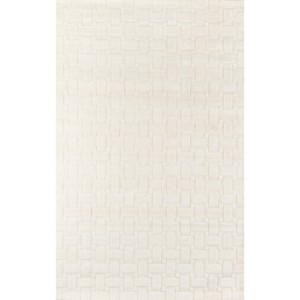 Ivory Basketweave 100% Wool Area Rug 5