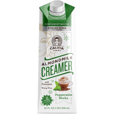 Califia Farms Dairy-Free Peppermint Mocha Almondmilk Creamer - 1qt