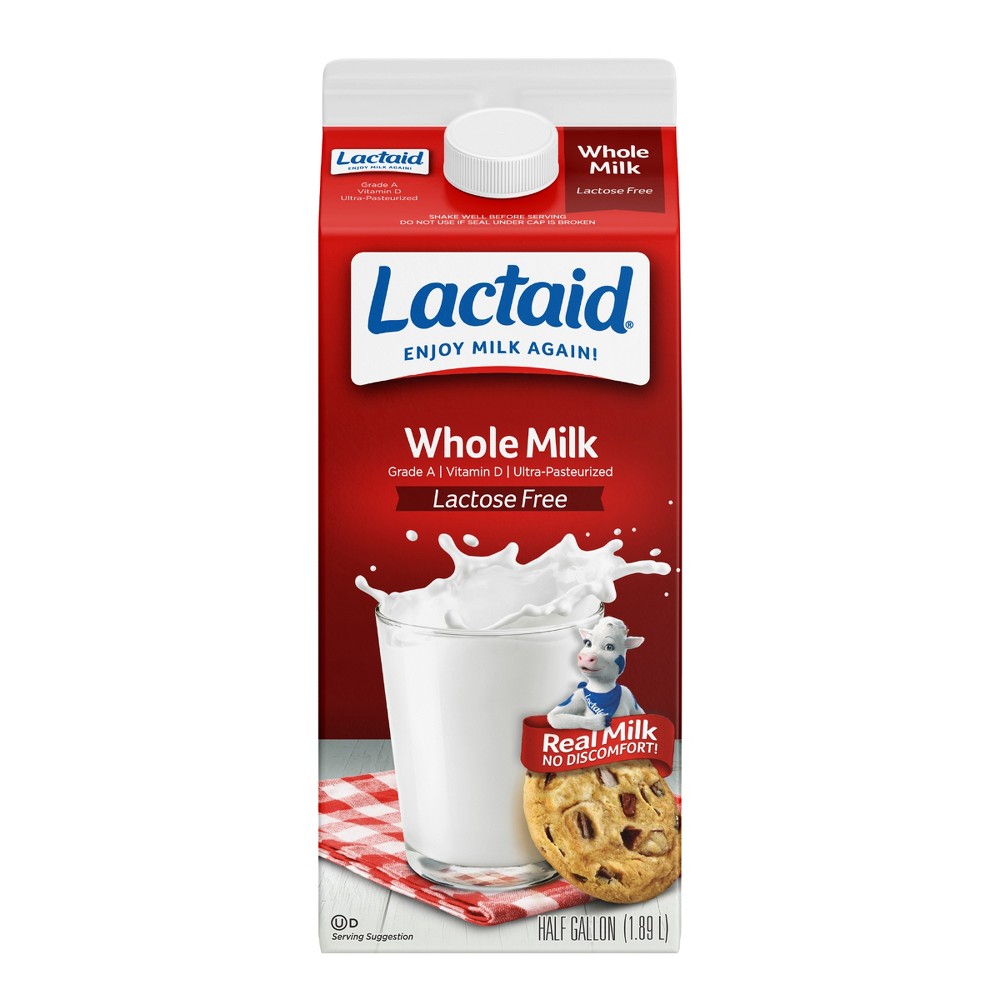 UPC 041383090363 - Lactaid Lactose Free Whole Milk - 0.5gal