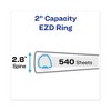 Avery Heavy-Duty View Binder with DuraHinge and One Touch EZD Rings, 3 Rings, 2" Capacity, 11 x 8.5, White - 2 of 4