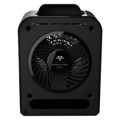 Black Electric Whole Room Space Heater with Thermostat