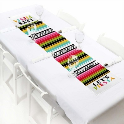 Big Dot of Happiness Let's Fiesta - Petite Mexican Fiesta Party Paper Table Runner - 12 x 60 inches