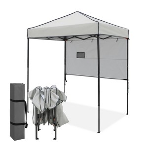 EAGLE PEAK 6'x4'Instant Pop Up Canopy with Adjustable Sun Wall - 1 of 4