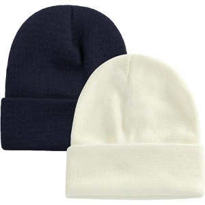 MSDC 1&2 Pack Beanie for Men Women Slouchy Beanie Hats Winter Knit Caps Soft Ski Hat Unisex - 1 of 4