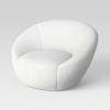 Swivel Accent Chair Faux Shearling Cream (FA) - Room Essentials™ - 2 of 4