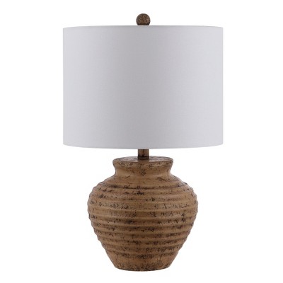 Kamryn Resin Table Lamp  - Brown - Safavieh