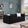 Spacious 3-Seater Boucle Sofa, 84" Marshmallow Couch Designed for US Body Comfort, Includes 2 Pillows - 2 of 4