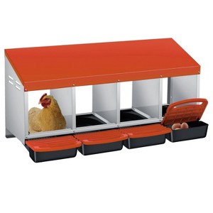 GustoWave Roll-Away Nesting Boxes for Chickens Coop - 1 of 4