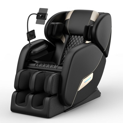 Christopher Knight Home Luke Full Body Air Pressure Massage Chair Recliner with Bluetooth and Heat, Black