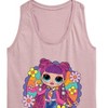 Women's - LOL Surprise! - Skater Chick w/ Flowers Graphic Racerback Tank - 2 of 4
