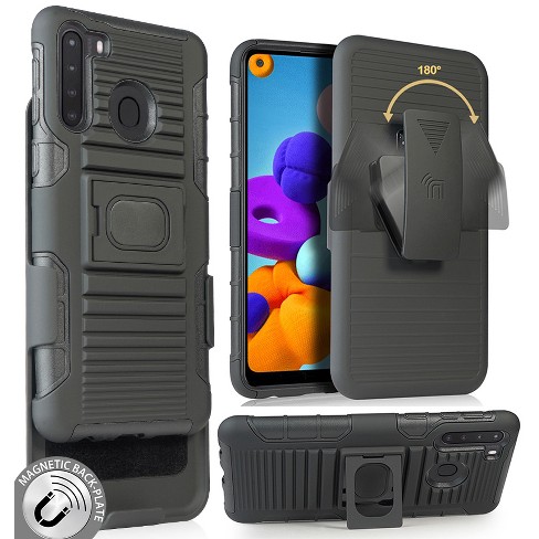 Nakedcellphone Combo For Samsung Galaxy A21 - Ring Grip/stand Case