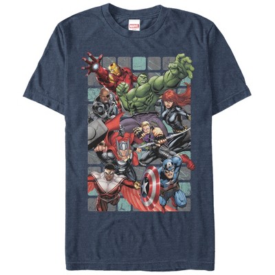 Men's Marvel Iron Fist Four Square T-shirt : Target